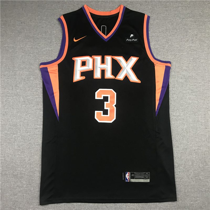 Men Phoenix Suns 3 Paul Black Game Nike 2021 NBA Jersey